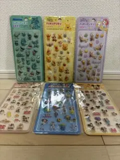 f*k様 ディズニー　ぷくぷくシール　6種セット　新品未開封