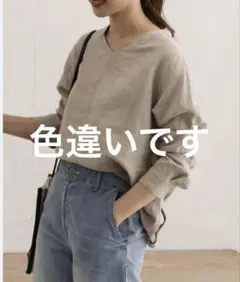 URBAN RESEARCH DOORS リネンバックタックプルオーバー