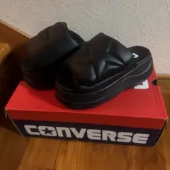 新品未使用CONVERSE 厚底サンダル ブラック