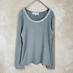【美品】ロペピクニック 長袖 Tシャツ M グレー ラメネック ラウンドネックのサムネイル