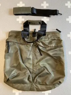 オリーブグリーン ナイロン ヘルメットバッグ