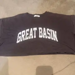 WEGO GREAT BASIN ロゴ クロップド Tシャツ