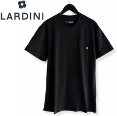 未使用新品 LARDINI イタリア製 襟汚れガード仕様 半袖Tシャツ M 黒