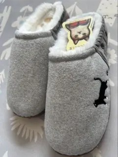 しまむら 神保町にゃんこ堂 猫刺繍　ボアルームシューズ