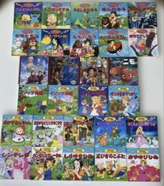 ディズニー絵本世界名作アニメ絵本日本昔ばなしアニメ絵本28冊セット