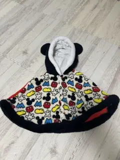 BABYDOLL ミッキー　フリース　ポンチョ　アウター