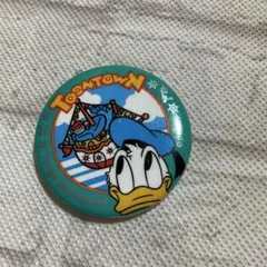 昭和レトロ　ディズニー　ドナルド　缶バッジ