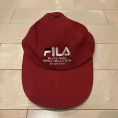 自*然様 90s〜 OLD FILA キャップ 赤のサムネイル