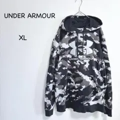 アンダーアーマー 迷彩パーカー XL カモフラ COLDGEAR 裏起毛
