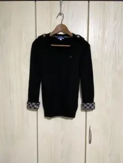 Burberry Blue Label 長分袖ニット ブラックのサムネイル
