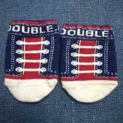 DOUBLE.B 新生児用スニーカー風靴下 9～10