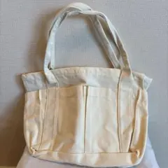 マザーズバッグ トート ショルダー 大容量 仕切り コットン レディース