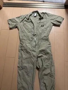 Dickies カーキ色 オーバーオール 80