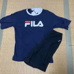 未使用　フィラ　FILA 半袖パジャマ　半パンツ　ルームウエア　140 ネイビーのサムネイル