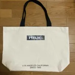 ミルクフェド　ビッグトートバッグ　キャンバス素材　大きめ　トートバッグ