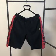 美品　ELEMENT サイドロゴ ショートパンツ 黒/赤　XL