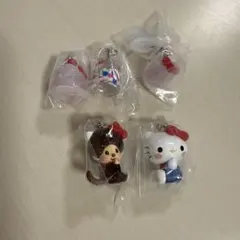 【14日まで値下げ】ハローキティ モンチッチ めじるしアクセサリー コンプリート