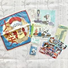 銀魂 グッズまとめ売り 坂田銀時 銀さん ブックマーカー ハンカチ