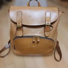HERZ極美品 [限定革 ]アラスカレザー わんぱくリュック キャメルS