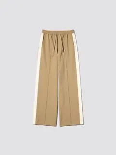 【GU×rokh】コラボ トラックパンツ L ベージュ 美品 完売 ラインパンツ