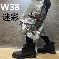 迷彩柄 カーゴショートパンツ　ミリタリー　W38 Y2K 古着
