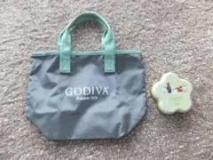 ２点セット！ゴディバ 福袋 エコバッグ G CUBES 弁当入れ 空缶 犬 猫柄のサムネイル