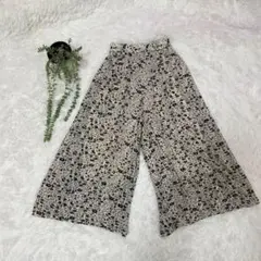 花柄 ガウチョパンツ