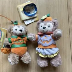 ダッフィー　シェリーメイ　ぬいぐるみストラップ　ぬいぐるみバッジ