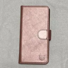 iPhoneケース スマホケース 手帳型 ローズピンク 収納