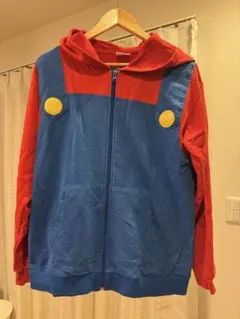 マリオフード付きパーカー