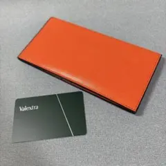 極美品✨定価10万 Valextra ヴァーティカル12カード　長財布　オレンジのサムネイル