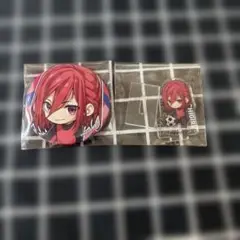 ブルーロック　千切豹馬　セリア缶バッジ　アクリルスタンド