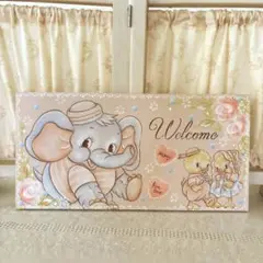♡トールペイント♡メリーボンボンと薔薇♡ウェルカムプレート♡ハンドメイド