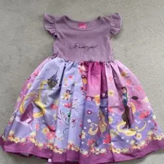 ラプンツェル プリント 半袖ワンピース 100cm