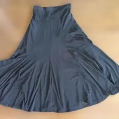 社交ダンスロングスカート　黒色　　訳あり