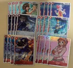 ワンピースカード　デッキづくり　赤　まとめ売り