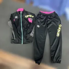 umbro ジャージ上下セット 黒/ピンク