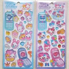 平成はっぴーフォンシール　2枚セット　(シール帳)