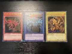 遊戯王　三幻神　オシリスの天空竜　ラーの翼神竜　オベリスクの巨神兵　英語