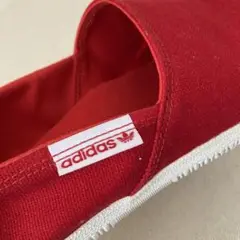 adidas 赤 スリッポン 3本ライン　27.5cm アディダス