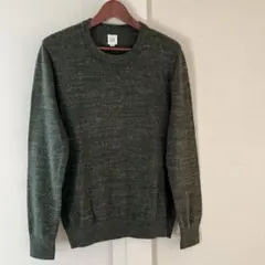 GAP グリーン×ホワイト　ミックス　セーター　メンズ　Mサイズ