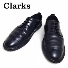 Clarks クラークス 黒 レザー 革靴 紐新品交換済 28.5cm