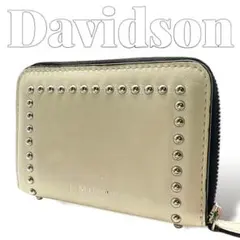 J＆M DAVIDSON ラウンドファスナー スタッズ　折り財布 6915