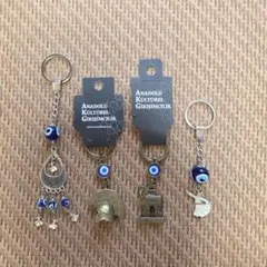 トルコ　キーホルダー　トロイの木馬　ヘルメット　4点セット