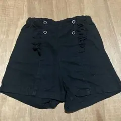 黒 フリル付き 半ズボン