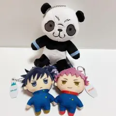 呪術廻戦 ぬいぐるみ パンダ 虎杖悠仁 伏黒恵 ラウンドワン マスコット