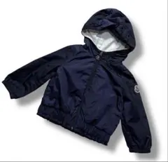 ネイビー ジップアップジャケット フード付き