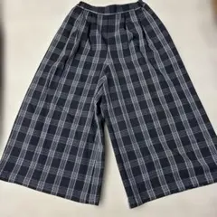 チェック柄 ガウチョパンツ Sサイズ