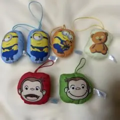 ダイカットマスコット　ミニオン　おさるのジョージ　6個セット