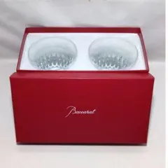 未使用バカラ　クリスタルガラス 六角形キャンドルホルダー2脚 未使用バカラ クリスタルガラス 六角形キャンドルホルダー2脚 未